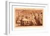 Picture of Europe for July 1772-null-Framed Giclee Print