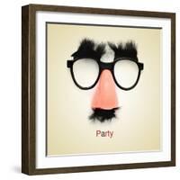 Picture Of Fake Glasses-nito-Framed Art Print