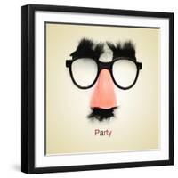 Picture Of Fake Glasses-nito-Framed Art Print