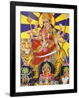 Picture of Hindu Goddess Durga, India, Asia-Godong-Framed Premium Photographic Print