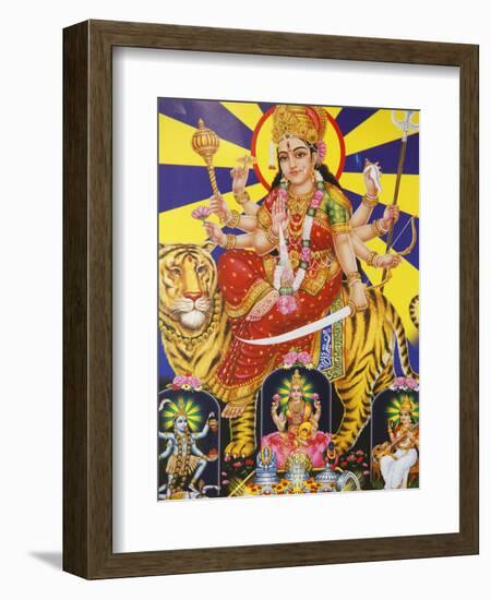 Picture of Hindu Goddess Durga, India, Asia-Godong-Framed Photographic Print