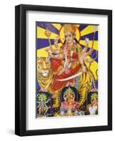 Picture of Hindu Goddess Durga, India, Asia-Godong-Framed Photographic Print