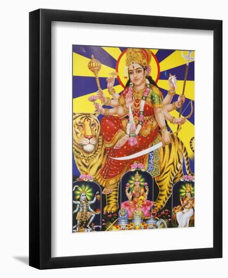 Picture of Hindu Goddess Durga, India, Asia-Godong-Framed Photographic Print