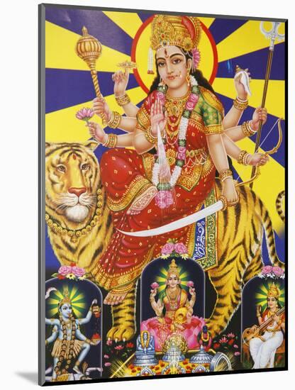 Picture of Hindu Goddess Durga, India, Asia-Godong-Mounted Photographic Print