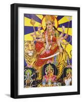 Picture of Hindu Goddess Durga, India, Asia-Godong-Framed Photographic Print