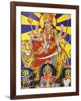 Picture of Hindu Goddess Durga, India, Asia-Godong-Framed Photographic Print