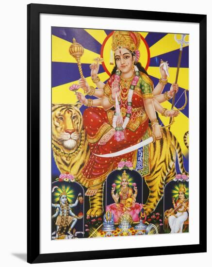 Picture of Hindu Goddess Durga, India, Asia-Godong-Framed Photographic Print