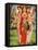 Picture of Hindu Goddesses Parvati, Lakshmi and Saraswati, India, Asia-Godong-Framed Stretched Canvas