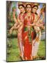 Picture of Hindu Goddesses Parvati, Lakshmi and Saraswati, India, Asia-Godong-Mounted Premium Photographic Print