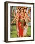 Picture of Hindu Goddesses Parvati, Lakshmi and Saraswati, India, Asia-Godong-Framed Photographic Print