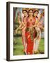 Picture of Hindu Goddesses Parvati, Lakshmi and Saraswati, India, Asia-Godong-Framed Photographic Print