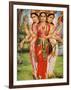 Picture of Hindu Goddesses Parvati, Lakshmi and Saraswati, India, Asia-Godong-Framed Photographic Print