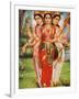 Picture of Hindu Goddesses Parvati, Lakshmi and Saraswati, India, Asia-Godong-Framed Photographic Print