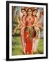 Picture of Hindu Goddesses Parvati, Lakshmi and Saraswati, India, Asia-Godong-Framed Photographic Print