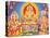 Picture of Hindu Gods Ganesh, Ayappa and Subramania, India, Asia-Godong-Stretched Canvas