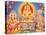 Picture of Hindu Gods Ganesh, Ayappa and Subramania, India, Asia-Godong-Stretched Canvas