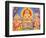 Picture of Hindu Gods Ganesh, Ayappa and Subramania, India, Asia-Godong-Framed Photographic Print