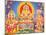 Picture of Hindu Gods Ganesh, Ayappa and Subramania, India, Asia-Godong-Mounted Photographic Print