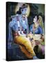 Picture of Hindu Gods Krishna and Rada, India, Asia-Godong-Stretched Canvas