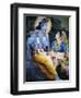 Picture of Hindu Gods Krishna and Rada, India, Asia-Godong-Framed Photographic Print