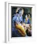 Picture of Hindu Gods Krishna and Rada, India, Asia-Godong-Framed Photographic Print