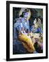 Picture of Hindu Gods Krishna and Rada, India, Asia-Godong-Framed Photographic Print