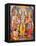 Picture of Hindu Gods Laksman, Rama, Sita and Hanuman, India, Asia-Godong-Framed Stretched Canvas