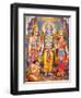 Picture of Hindu Gods Laksman, Rama, Sita and Hanuman, India, Asia-Godong-Framed Photographic Print