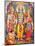 Picture of Hindu Gods Laksman, Rama, Sita and Hanuman, India, Asia-Godong-Mounted Photographic Print