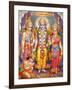 Picture of Hindu Gods Laksman, Rama, Sita and Hanuman, India, Asia-Godong-Framed Photographic Print