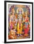 Picture of Hindu Gods Laksman, Rama, Sita and Hanuman, India, Asia-Godong-Framed Photographic Print