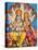 Picture of Hindu Gods Visnu and Lakshmi, India, Asia-Godong-Stretched Canvas