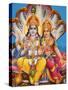 Picture of Hindu Gods Visnu and Lakshmi, India, Asia-Godong-Stretched Canvas