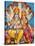 Picture of Hindu Gods Visnu and Lakshmi, India, Asia-Godong-Stretched Canvas