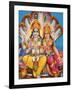 Picture of Hindu Gods Visnu and Lakshmi, India, Asia-Godong-Framed Photographic Print