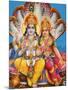 Picture of Hindu Gods Visnu and Lakshmi, India, Asia-Godong-Mounted Photographic Print