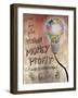 Picture Of Huge Mosaic Light Bulb On Brown Wall Next To Written Down Business Plan-Wavebreak Media Ltd-Framed Art Print