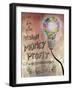 Picture Of Huge Mosaic Light Bulb On Brown Wall Next To Written Down Business Plan-Wavebreak Media Ltd-Framed Art Print