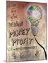 Picture Of Huge Mosaic Light Bulb On Brown Wall Next To Written Down Business Plan-Wavebreak Media Ltd-Mounted Art Print