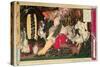 Picture of Japanese History - Dancing for the Sun Goddess-Yoshitoshi Tsukioka-Stretched Canvas