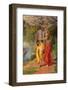 Picture of Krishna and Radha displayed in an ISKCON temple, Sarcelles, Seine St. Denis, France-Godong-Framed Photographic Print