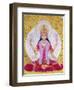 Picture of Lakshmi, Goddess of Wealth and Consort of Lord Vishnu, Sitting Holding Lotus Flowers, Ha-Godong-Framed Photographic Print