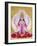 Picture of Lakshmi, Goddess of Wealth and Consort of Lord Vishnu, Sitting Holding Lotus Flowers, Ha-Godong-Framed Photographic Print