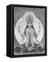 Picture of Lakshmi, Goddess of Wealth and Consort of Lord Vishnu, Sitting Holding Lotus Flowers, Ha-Godong-Framed Stretched Canvas