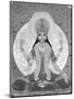 Picture of Lakshmi, Goddess of Wealth and Consort of Lord Vishnu, Sitting Holding Lotus Flowers, Ha-Godong-Mounted Photographic Print