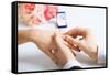 Picture of Man Putting Wedding Ring on Woman Hand-dolgachov-Framed Stretched Canvas