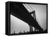 Picture of Manhattan Bridge Taken from Almost Directly Underneath-Lisa Larsen-Framed Stretched Canvas