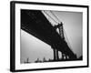 Picture of Manhattan Bridge Taken from Almost Directly Underneath-Lisa Larsen-Framed Photographic Print