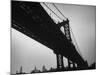 Picture of Manhattan Bridge Taken from Almost Directly Underneath-Lisa Larsen-Mounted Photographic Print