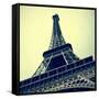 Picture Of The Eiffel Tower In Paris, France, With A Retro Effect-nito-Framed Stretched Canvas